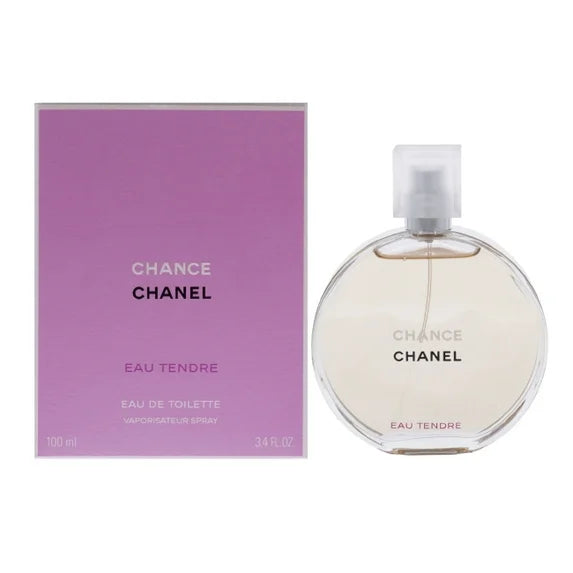 Chanel Chance Eau Tendre Eau De Toilette Spray for Women, 3.4 Fl Oz
